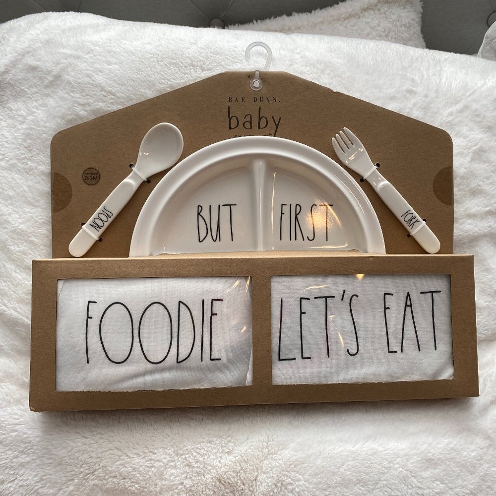 BNIB Rae Dunn Baby 5 piece Gift Set